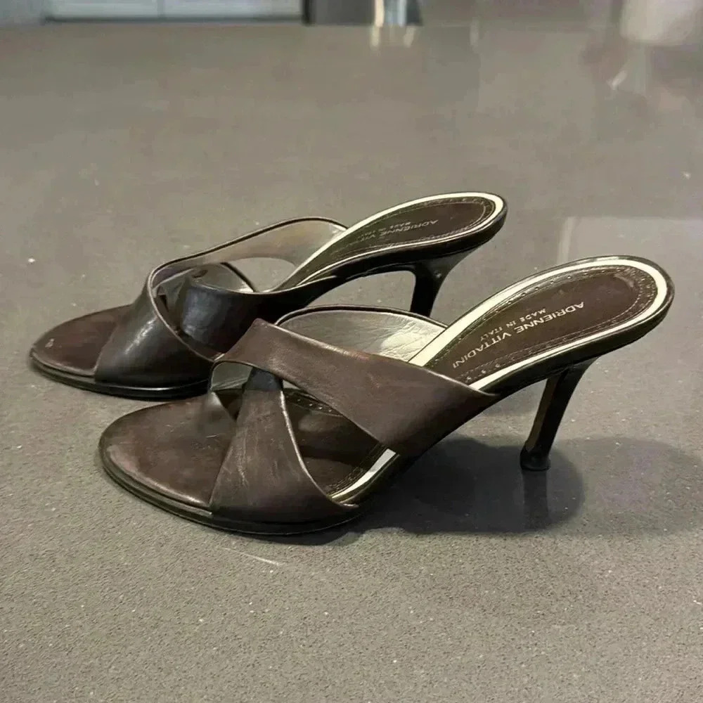 Adrienne Vittadini Women’s Brown Pump Heels - 6.5M